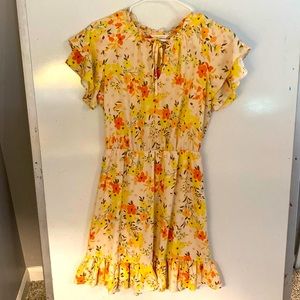 Lauren Conrad floral yellow dress